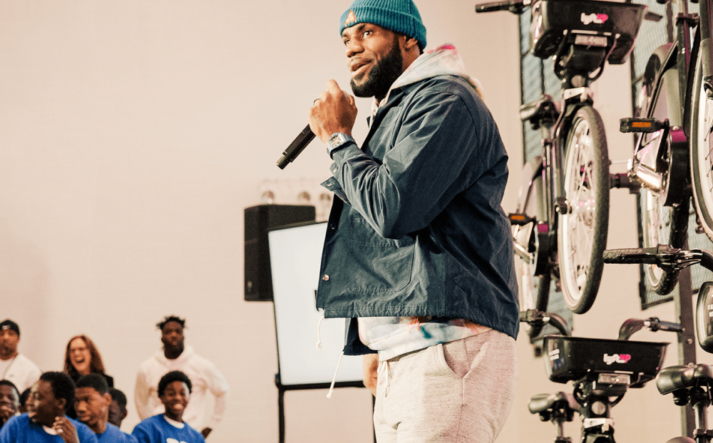 LeBron partnership with bikeshare